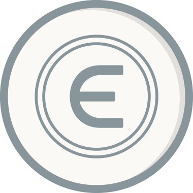 Epsilon web simgesi vektör illüstrasyonu