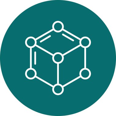 Ağ basit simgesinin vektör illüstrasyonu