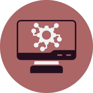 Dijital simge. Web tasarımı için özet çizim vektörü