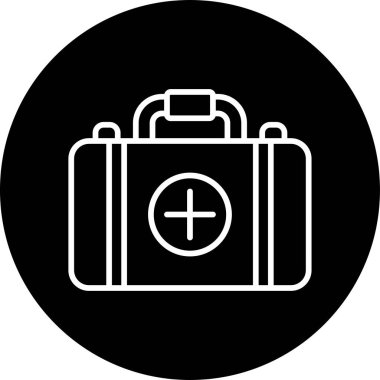 İlk yardım kiti vektör illüstrasyonu