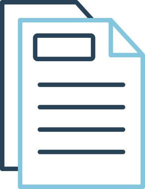 belge simgesi, vektör illüstrasyonu basit tasarım