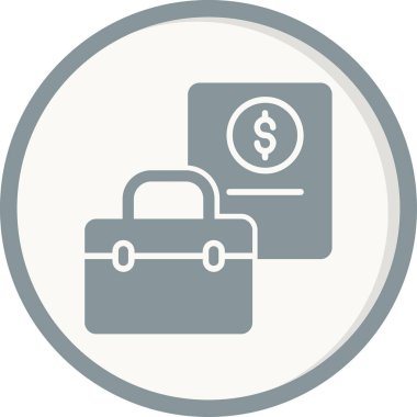 Portföy web simgesi vektör illüstrasyonu