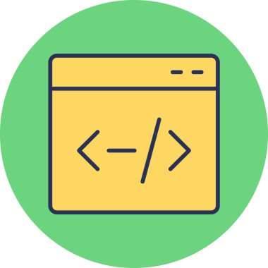 Tarayıcı modern simgesinin vektör illüstrasyonu