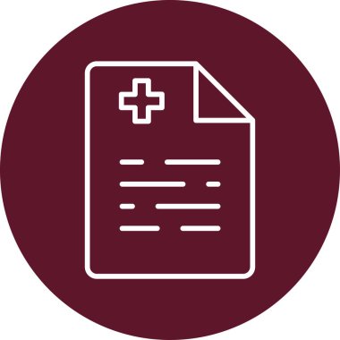 Sağlık Sigortası pano simgesi, vektör illüstrasyonu