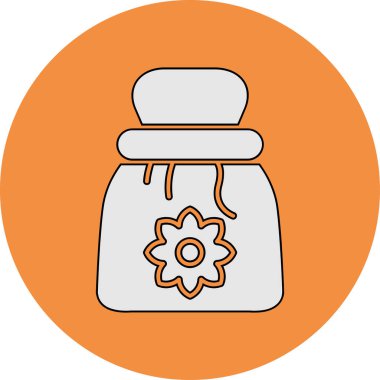 Çuval. Web simgesi basit illüstrasyon