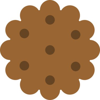 çerez simgesi vektör illüstrasyonu