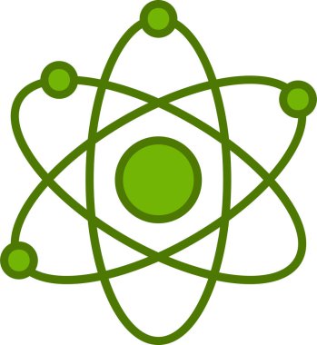 Bilim için modaya uygun düz vektör tarzında ikonik diatom gösterimi.