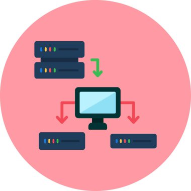 vektör yapılandırılmış veri simgesi illüstrasyonu