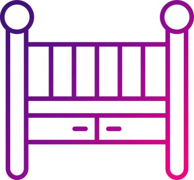 Beşik. Web simgesi basit illüstrasyon