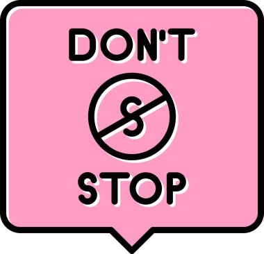 Simgeyi durdurma. Web simgesi basit illüstrasyon