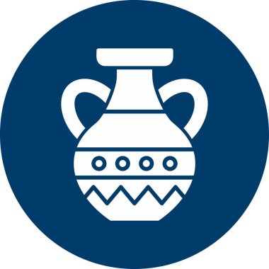 Vazo. Web simgesi basit illüstrasyon