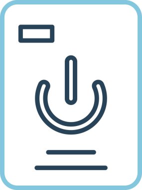 Elektrikler kesildi. Web simgesi basit tasarım