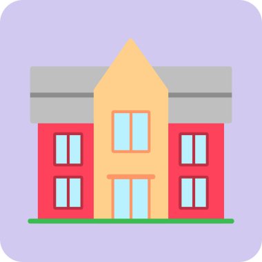 Malikane. Web simgesi basit illüstrasyon