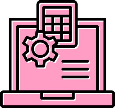 Web geliştirme vektör simgesi modern illüstrasyon