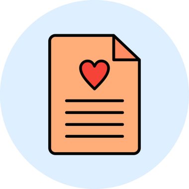 Dilek listesi. Web simgesi basit tasarım