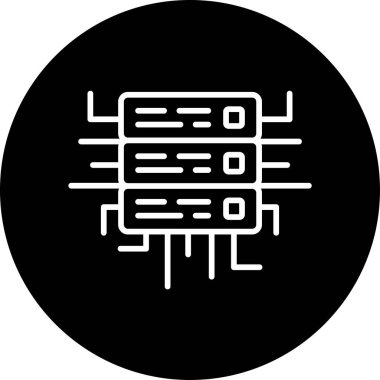 ağ paylaşım sunucu vektör illüstrasyonu