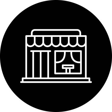 Bistro. Basit bir çizim. Ağ simgesi, logo