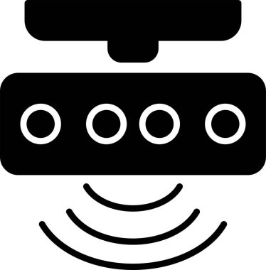 motion sensor web  icon, vector illustration