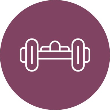 hoverboard simgesi, vektör illüstrasyonu basit tasarım