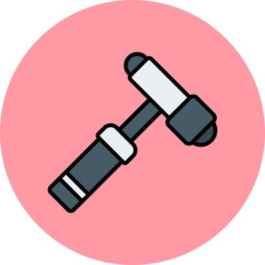 Çekiç ağı simgesi, basit vektör illüstrasyonu 