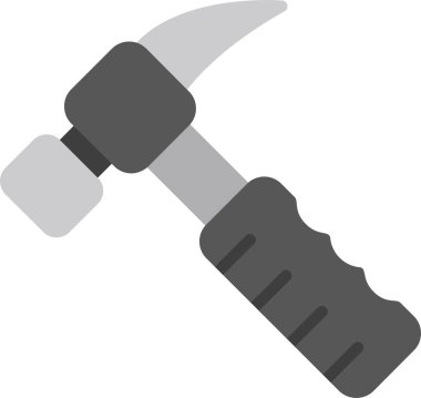 Çekiç ağı simgesi, basit vektör illüstrasyonu 