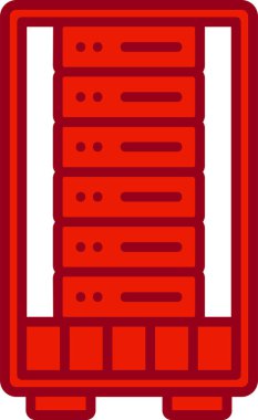 ağ paylaşım sunucu vektör illüstrasyonu