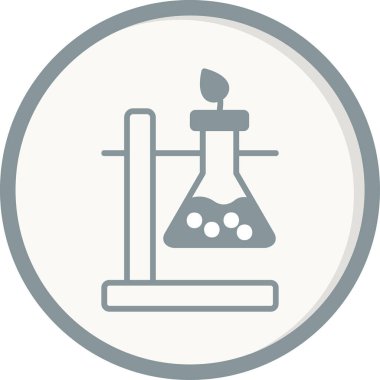 Kimyasal deney simgesinin vektör çizimi 