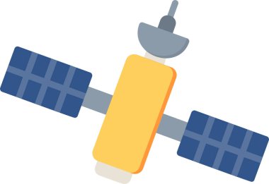 Uydu anten simge vektör çizim 