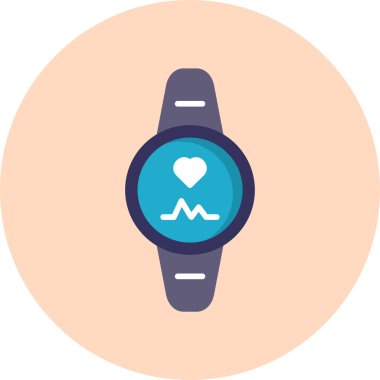 smartwatch simgesi, vektör illüstrasyonu basit tasarım