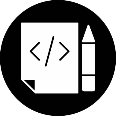 Bir belge simgesinin temiz ve basit vektör illüstrasyonu.