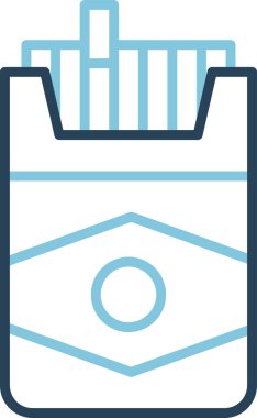 Sigara paketinin basit çizimi