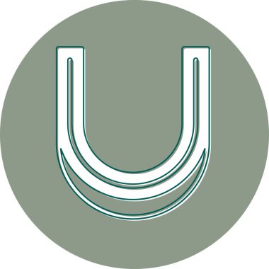 Ağız koruyucusu. Web simgesi basit illüstrasyon