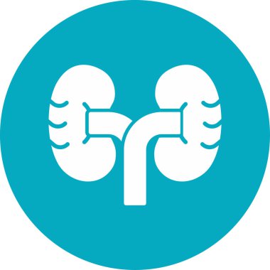 İnsan böbrekleri ikon vektör çizimi