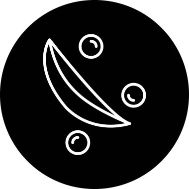 Yeşil Bezelye Modern Simgesi, Vektör İllüstrasyonu 