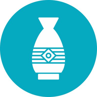 Vazo. Web simgesi basit illüstrasyon