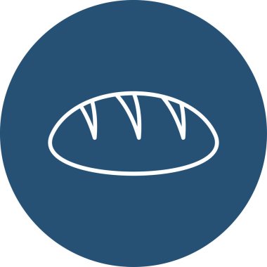 ekmek ikonu vektör illüstrasyonu