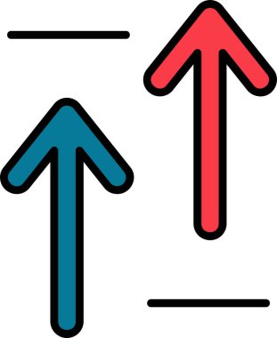 Basit oklar. Web simgesi illüstrasyonu