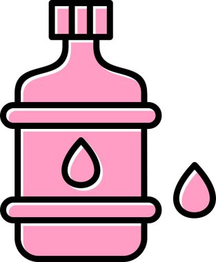 Su. Web simgesi basit illüstrasyon