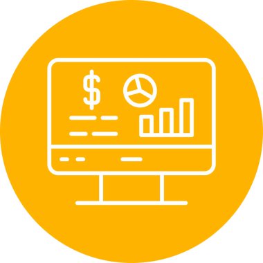 Veri Analizi işi ve finans ikonu vektör illüstrasyonuName