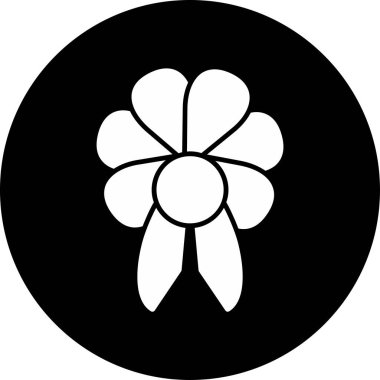 Kurdele yayı. Web simgesi basit illüstrasyon