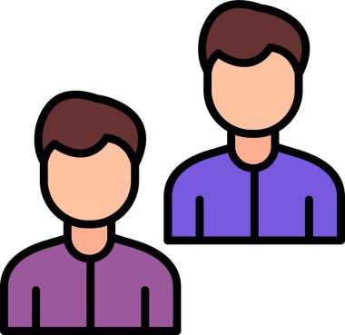 Takım. Web simgesi basit illüstrasyon