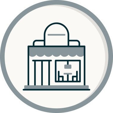 cafe web simgesi vektör illüstrasyonu