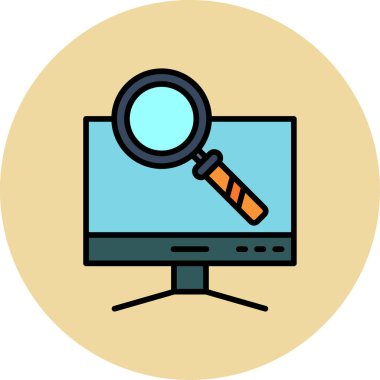 Basit Bilgisayar vektör illüstrasyonu