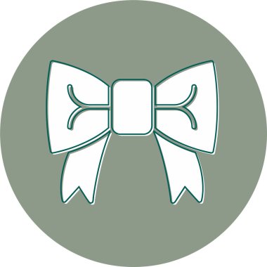 Kurdele yayı. Web simgesi basit illüstrasyon