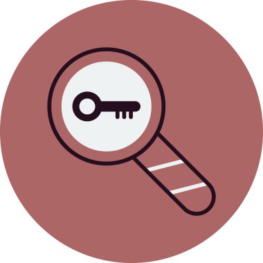 Anahtar kelimeler. Web simgesi basit illüstrasyon