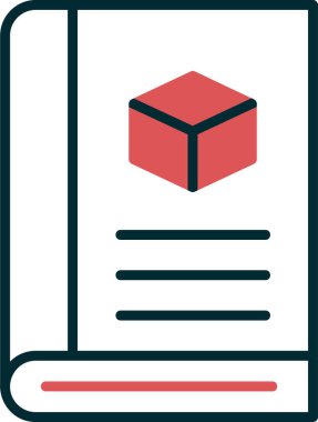 Basit Defter simgesinin vektör illüstrasyonu