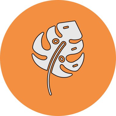 Canavar Deliciosa yaprağı doğa ikonu