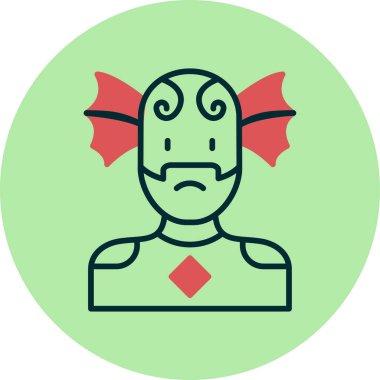 Süper kahraman ağ simgesi, vektör illüstrasyonu