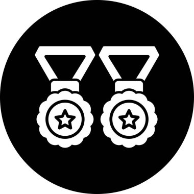 Ödül madalyası ikonu. vektör çizimi tasarımı