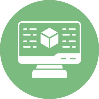 Dijital simge. Web tasarımı için özet çizim vektörü